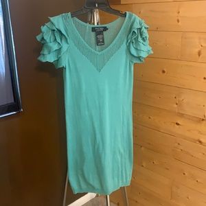 Aqua cotton dress